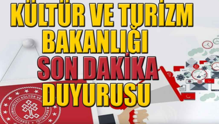 Kültür ve Turizm Bakanlığı 165 Personel Alımı Son Dakika Duyurusu